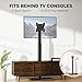 Universal TV Stand Monitor with Mount 100 Degree Swivel Height Adjustable and Tilt Function for 19 to 43 inch LCD, LED OLED TVs,Space Saving Standing Bedroom Living Room Corner,Black