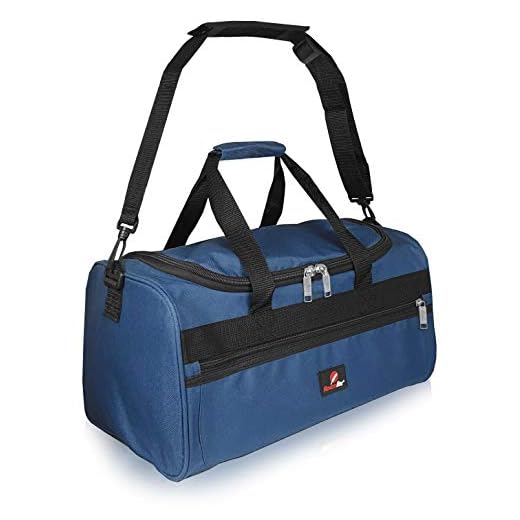 Bolsa de Viaje Pequeña - 2º Artículo de Equipaje de Mano en Ryanair - Bolsas de Viaje Fabricada con el Tamaño Exacto de 40 x 25 x 20 cm - Bolso de Cabina - Super Ligero 0,4 kg RL59N (Azul)