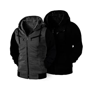 Kit 2 Moletons Raglan com Capuz e Bolso