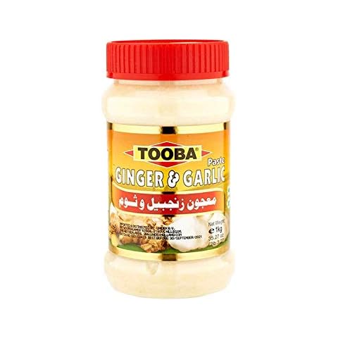 TOOBA Ginger & Garlic Paste |Spicy |Great Flavour |AUTHENTICATE Taste| 1 KG Cover