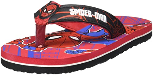 Image of Kidsville Spiderman Printed Blue Flipflops for Boys
