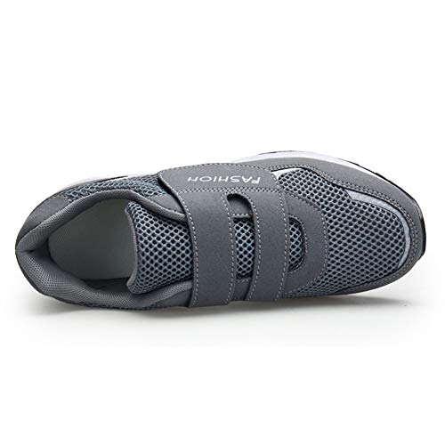 Leader Show Women's Elderly Casual Comfort Walking Shoe Safety Flats Non-Slip Hook & Loop Sneakers3