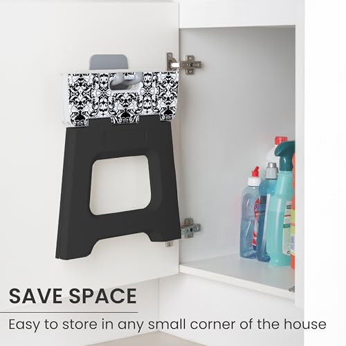 image for Vigar Compact Step Stool Foldable, 12-1/2-inch Step Stools for Adults 