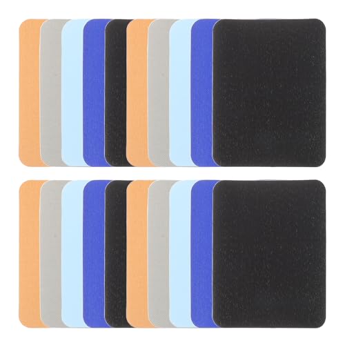 JECOMPRIS 20 Parches Termoadhesivos de Dacron para Reparación de Ropa, Autoadhesivos, Tamaño Versátil, Ideales para Chaquetas y Codos en Aplicaciones DIY y Decoración Color Color Aleatorio
