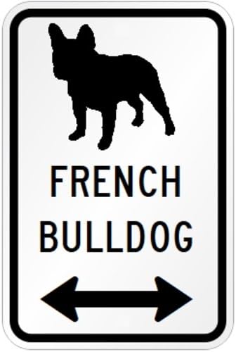 Amazon Co Jp French Bulldog マグネットサイン ホワイト フレンチブルドッグ 小 シルエットイラスト 矢印 英語標識デザイン Water Resista 服 ファッション小物