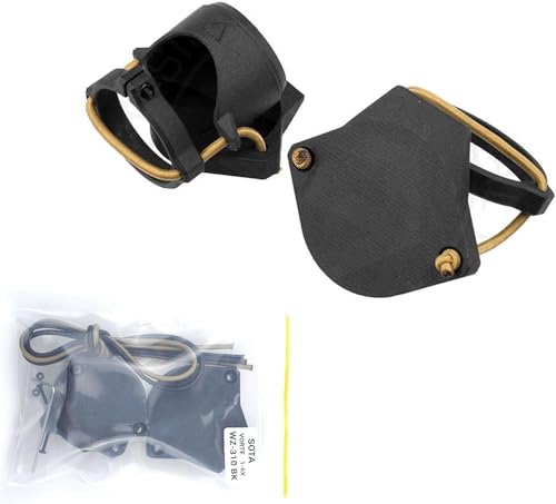 Scope Eyepiece Protect Cover for VORTE 1-6X,Tactical Nylon Lens Cover Protector Objective Cap,with Rear Cap & Shock Cord Combo,Round Meshy Cover Killflash Hex Caps Part Kit Set,Anti-Reflection Device
