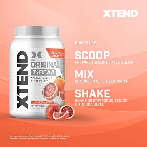 image for Xtend Original BCAA Powder 7g BCAA and 2.5g L-Glutamine, Sugar Free Po