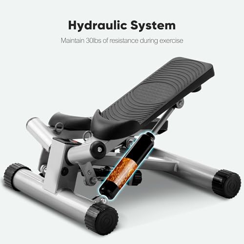 image for SMUG Stair Stepper for Home, Mini Stepper with Resistance Bands Portab