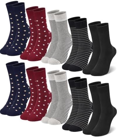 10/20 Paar Socken Damen dünne Baumwoll Bunte Damensocken Sportsocken | Weich, atmungsaktiv, langlebig – elastischer Bund, verstärkte Spitze & Ferse. Ideal für Sneaker, Boots & Allt