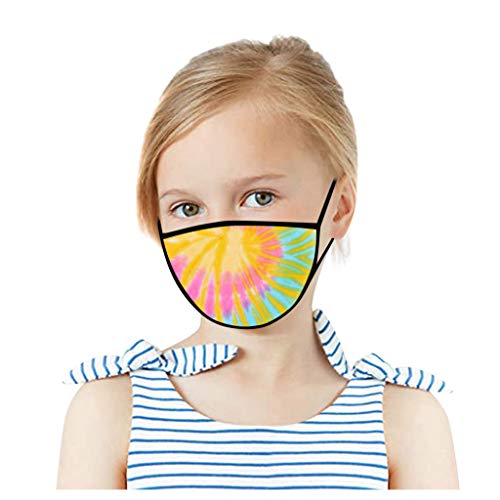 Preisvergleich Produktbild Gugavivid 1 Stücke Kinder Mundschutz Multifunktionstuch Cartoon Druck Maske Animal Print Atmungsaktive Baumwolle Stoffmaske Waschbar Mund-Nasenschutz Tiermotiv Bandana Halstuch Jungen Mädchen(1PC,C)