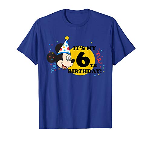 Disney Mickey Mouse 6th Birthday T-Shirt