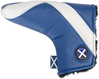 Asbri Golf Scotland Patriot Putter Cover, white