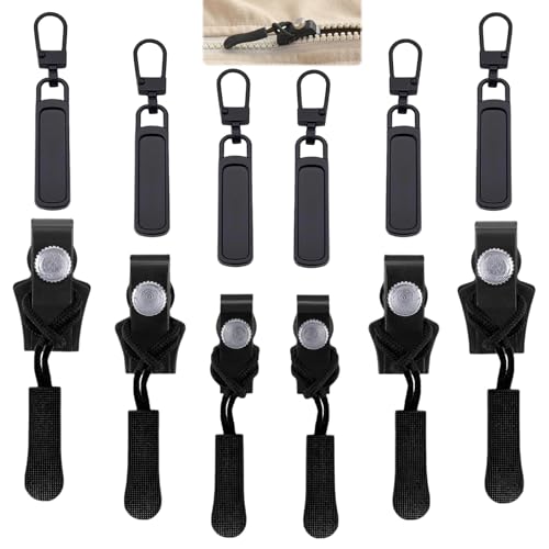 Alluring Kit de Reparación de Cremalleras, Reparador de Cremallera Kit, Cierre de cremallera, Removable-Universal-Zipper Repairer para Chaqueta, Bolso, Maletas, Mochilas