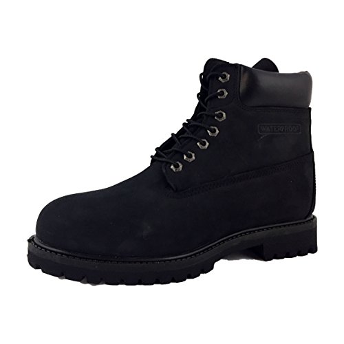 CITI SHOES Fuda Men's Leather Working Boot - 6062N-BLACK-11