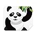 Chinese Panda Bamboo Traditional Art Pattern Cleaning Cloth Screen Cleaner 2pcs Suede Fabric