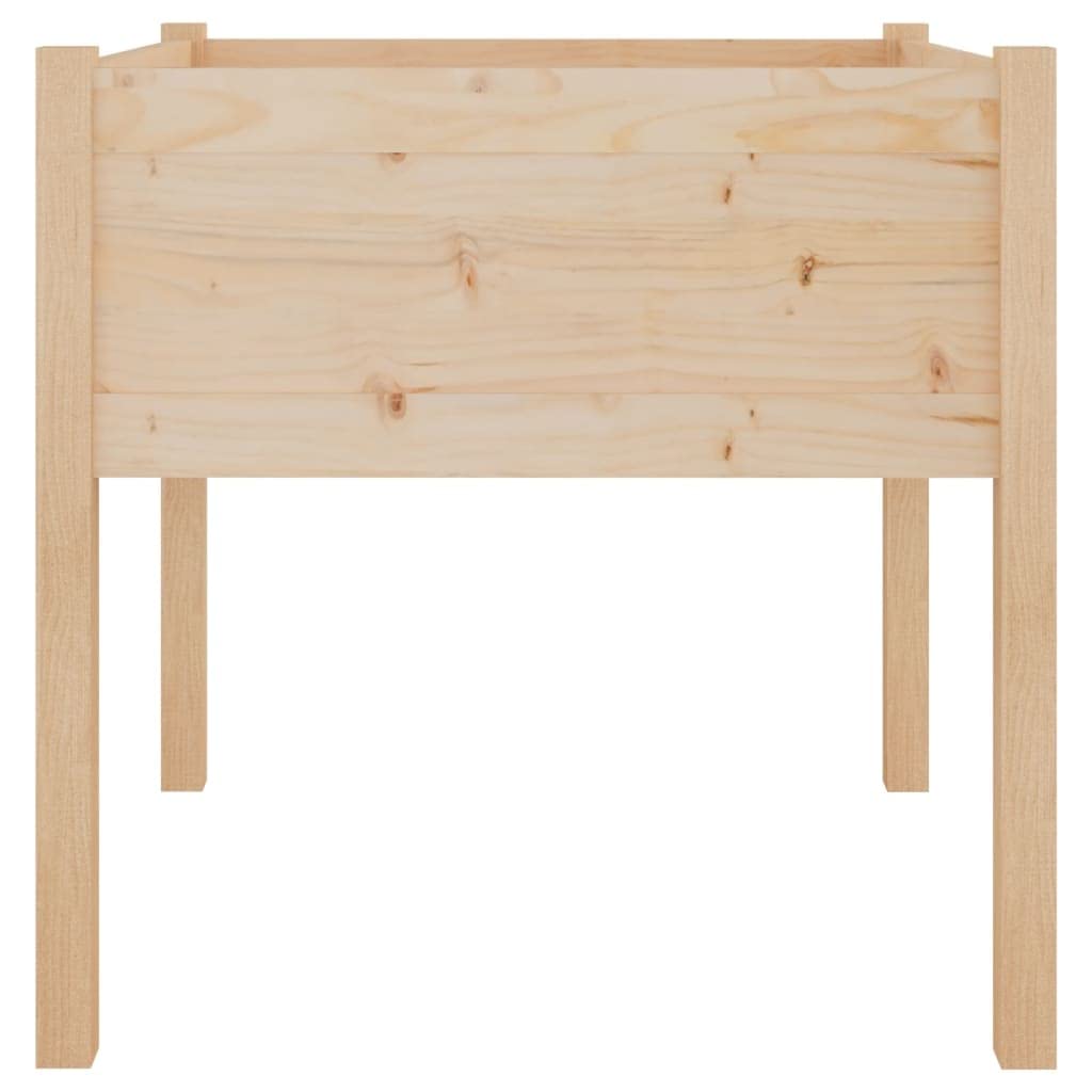 Donice ogrodowe 2 szt 70x70x70 cm Lite drewno sosnowe Duże skrzynie na kwiaty Odporne na warunki atmosferyczne Do ogrodu tarasu balkonu