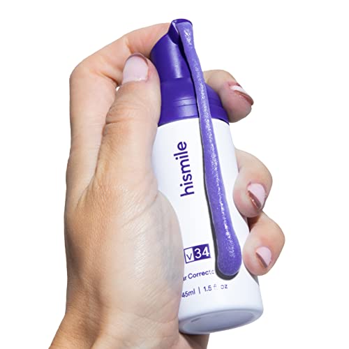 Hismile v34 Foam Colour Corrector, Purple Teeth Whitening, Tooth Stain Removal, Teeth Whitening Booster, Purple Shampoo Toothpaste, Colour Correcting, Hismile V34, Hismile Colour Corrector