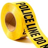 Police Line Do Not Cross Barricade Tape 3 X 1000 • Bright Yellow with a bold Black Print for High Visibility • 3 in. wide for Maximum Readability • Tear Resistant Design
