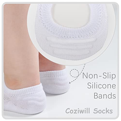 No Show Socks - Girls & Boys Cotton Low Cut Non Slip Socks - 12 Pairs - Children to Adults4