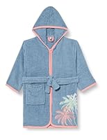 Playshoes Unisex Kinder Frottee-Bademantel Morgenmantel, Palmen, 146/152