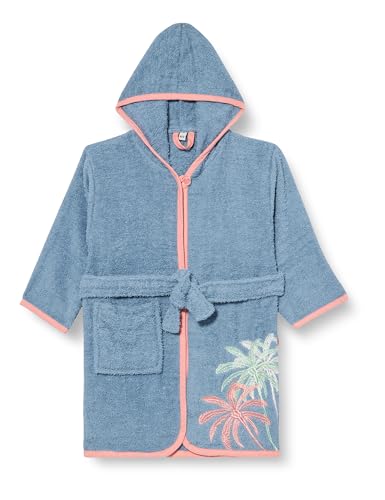 Playshoes Unisex Kinder Frottee-Bademantel Morgenmantel, Palmen, 146/152