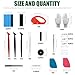 Keadic 47Pcs Car Vinyl Wrap Tool Kits, Felt Squeegees with Spare Fabric Felts, Vinyl Graphic Magnet Holders, Gloves, Zippy Vinyl Cutter, Utility Knife and Blades, Micro Squeegees and Storage Box