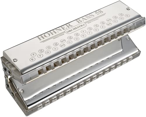 HOHNER Harmonica orchestre, basse 58, E – e1 - Les Beatles, Paul McCartney, John Lennon, RIngo Starr, George Harrison HOHNER Harmonica orchestre, basse 58, E - e1