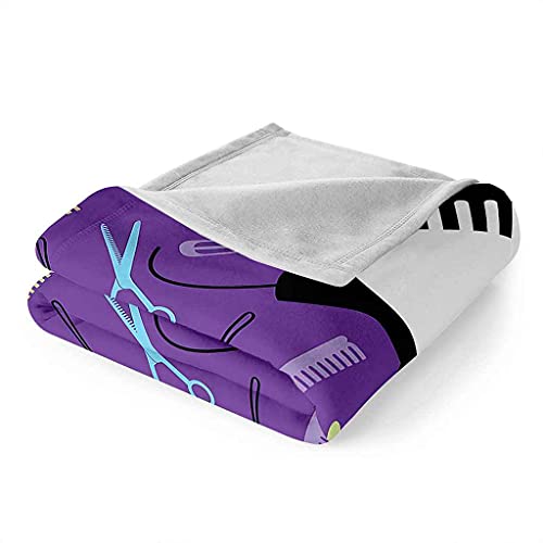 Couverture outils de coiffure violette pour cocooning et déplacements
