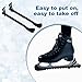 HDFCLUP Hard Plastic Ice Skate Guards - Durable Figure Skate Blade Covers for Men, Women & Kids - Slip-On Protective Ice Skating Accessories for Hockey & Figure Skates (13.6