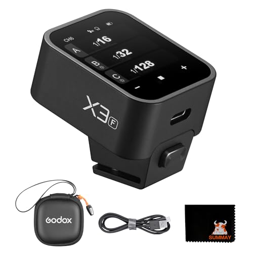 GodoxX3 F touch screen wireless flash guide TLL auto metering high-speed sync built-in lithium battery flash studio light wireless trigger support fast charging (godox Xpro/XProII/X2T upgrade)