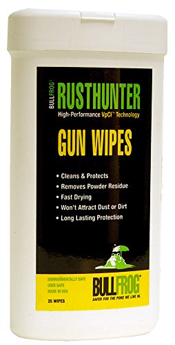 Bullfrog 35292383 Bull Frog Rust Preventive Gun Wipes/25 Pack