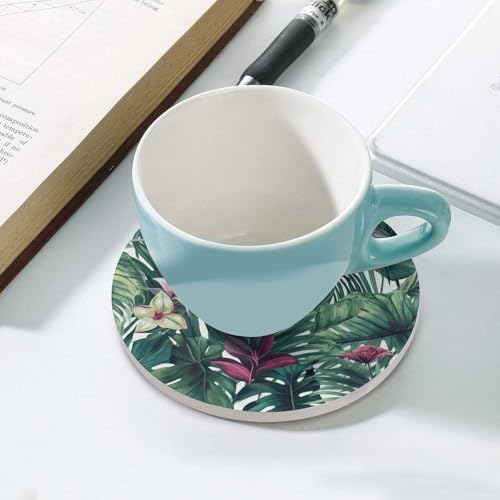 Dessous de verre ronds en céramique pour tasses à café et boissons