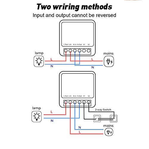Lianai Mini Módulo de Interruptor Wi-Fi 16A Disjuntor Inteligente Wi-Fi Relé Inteligente Interruptor