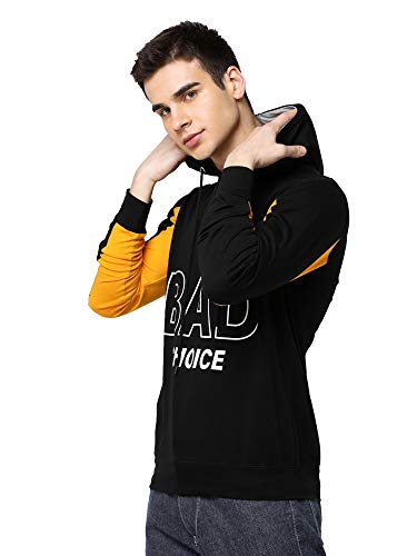 Image of Maniac Black Bad Hoodie for Men - Full Sleeve Hooded Sweatshirt