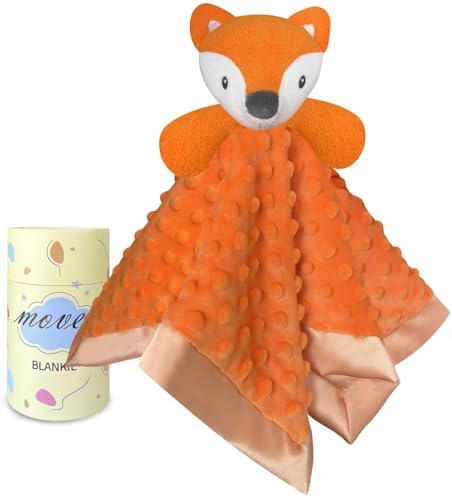 Image of Loveys for Babies, Soft Baby Security Blanket Lovies for Babies, Stuffed Animals Blankie for Newborn Infant with Baby Snuggle Toy, Boys Gilrs Gifts Fox Security Blanket 16 Inch