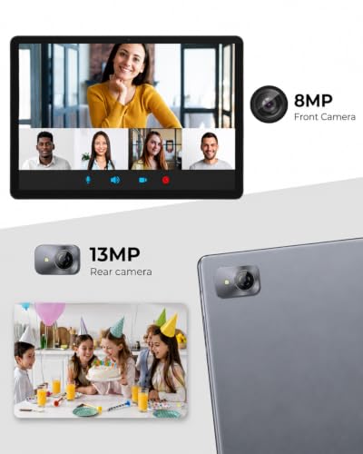 Image of Android Tablet 11 inch, Android 16 Tablet, 32GB RAM + 128GB ROM | Android 16 OS 32GB RAM 128GB ROM Gemini AI Google GMS Certified T7250 Octa-Core 11 inch HD Wi-Fi 6 BT 5.0 GPS 7000mAh Battery
