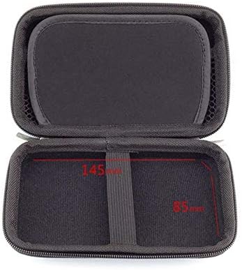 GHKJOK Electronics Pouch Cable Tidy Organiser Accessories Hard Drive Storage Bag for Power Bank, Hard Drive, Smart Phone, Charger, U Disk (Black)