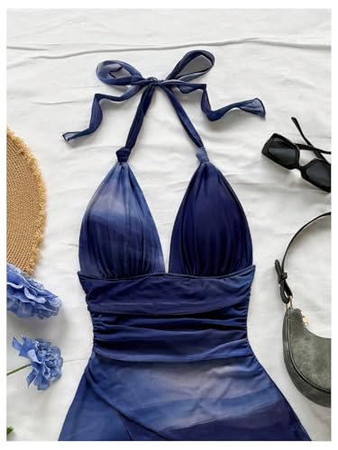 Image of BEAUDRM Women's Summer Mini Dress Backless Vacation Beach Sundresses Boho Going Out Dress Date Night Brunch Outfit