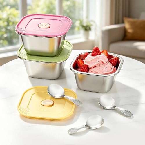 Conservation glace congélateur boîtes hermétiques silicone 400ml - 4