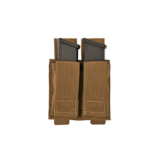 Tactical Tailor (10073LW-14) Fight Light Magna Double Pistol Mag Pouch, Coyote Brown