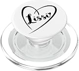 Bedruckte Oberseite ist austauschbar. Schließe und drehe, um die Oberseite mit einem neuen Design aus anderen kompatiblen PopGrip-Modellen zu tauschen.