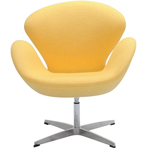 Amazon｜スワンチェア ファブリック仕様 色イエロー アルネ