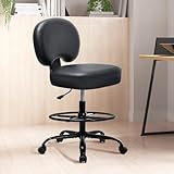 MALOL Home Office Desk, Modern Farmhouse Computer Desk with File Cabinet Letter T4 F4 Legal, Study Writing Desk, 59 Inch, Black