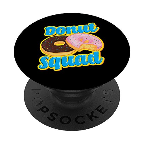 Funny Donut Squad Hilarious Donut Obsessed Pun PopSockets PopGrip - Support et Grip pour Smartphone/Tablette avec un Top Interchangeable
