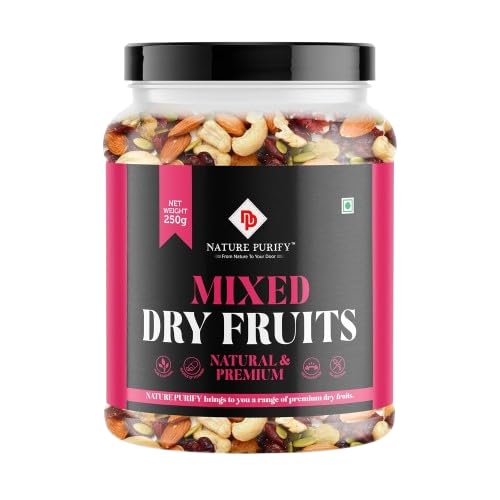 Image of Nature Purify Dry fruits Combo 1.5 kg (Almond, Cashew, Apricots, Black Raisins, Amla, Mixed Nuts & More.)