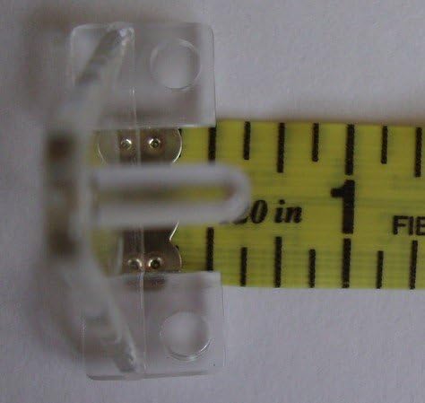 Hold Down Plastic Bracket For 2 inch Horizontal Blind- Pack of 10 - Clear