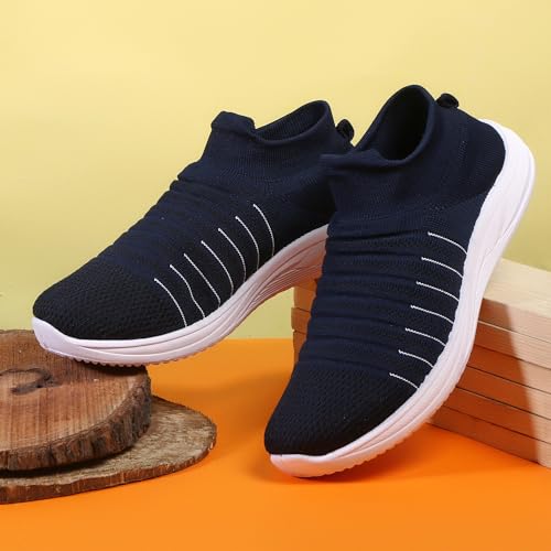 Image of XENIX Light Weight Breathable Knitted Men Socks /Slip-on Sports Shoes for Jogging & Cycling, Training |Premium Socks Sports Shoes|Eva Socks Knitted Running Shoes