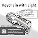 Adilem EDC Multi-Tool Keychain Flashlight, Aircraft-Grade Aluminum Alloy, 1200 Lumens Ultra Bright, Type-C Rechargeable, Rugged Metal Small Pocket Light for Men/Gift (Silver)
