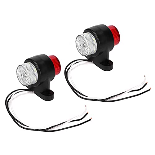 LEDサイドマーカーライト 2個 8LEDトラックライトサイドインジケーターランプ警告マーク トレーラー用 10-30V