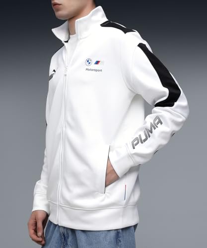 Image of Puma BMW Men Full Sleeve Polycotton Full Zip with Pocket Spacer Jacket